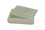 6" Inch Solid Alabaster Sone Jewelry Box