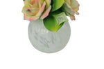 8" Capodimonte Porcelain Diffuser with Yellow and Pink Roses