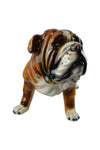 Threestar 22" Ceramic Brown Bulldog Statue