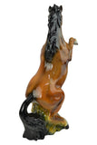 Threestar 23" Ceramic Brown Statue of Brown Horse