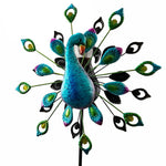 78" Peacock Wind Spinner with Light