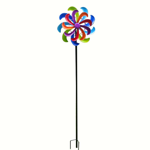 58" Metal Multicolor Wind Spinner