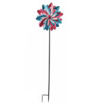 83" Pink and Blue Metal Wind Spinner