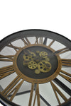 21" Round Table With Moving Gear Clock