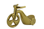 10" Polished Gold Tricycle Bottle Holder