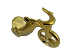 10" Polished Gold Tricycle Bottle Holder