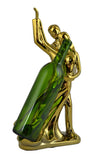 16" Polished Gold Couple Dancing Bottle Holder